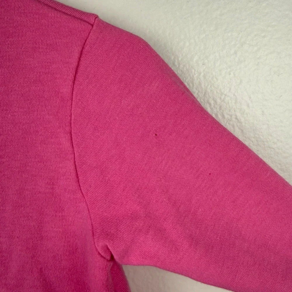 Vtg Carter's 2T Pink Long Sleeve Floral Embroidered 